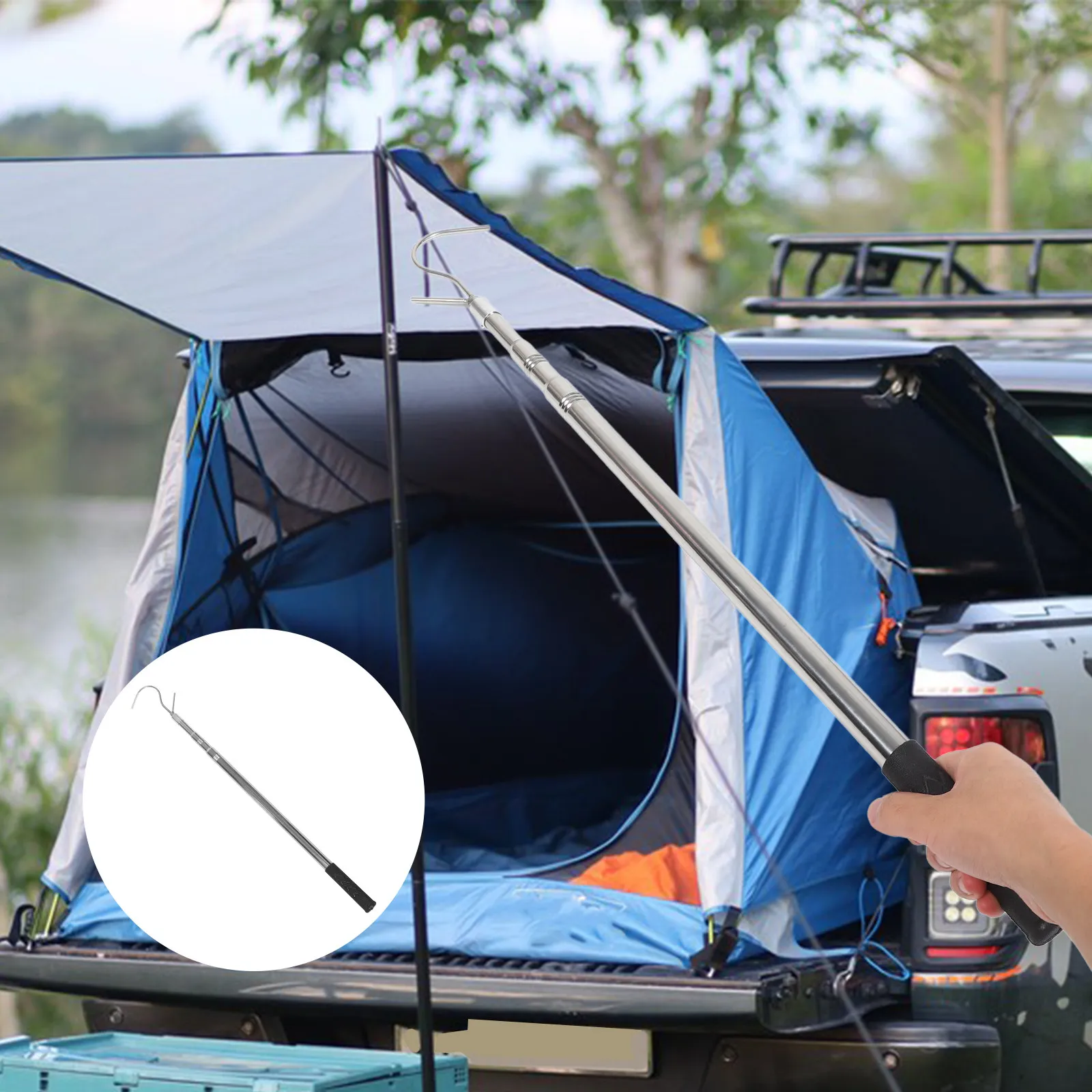 Portable Adjustable Rv Awning Pull Rod Retractable Hook Stick for Camping Awning Tent Shelter Accessory Pull Rod
Portable Adjustable Rv Awning Pull Rod Retractable Hook Stick for Camping Awning Tent Shelter Accessory Pull Rod