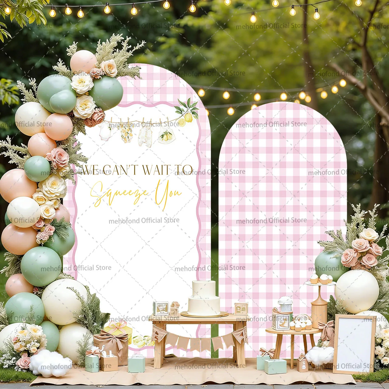 Mehofond Custom 2-Sided We Can't Wait To Squeeze You Lemon Kids Birthday Party Baby Shower Cover Arch Background Decor Backdrop
Mehofond Custom 2-Sided We Can't Wait To Squeeze You Lemon Kids Birthday Party Baby Shower Cover Arch Background Decor Backdrop
