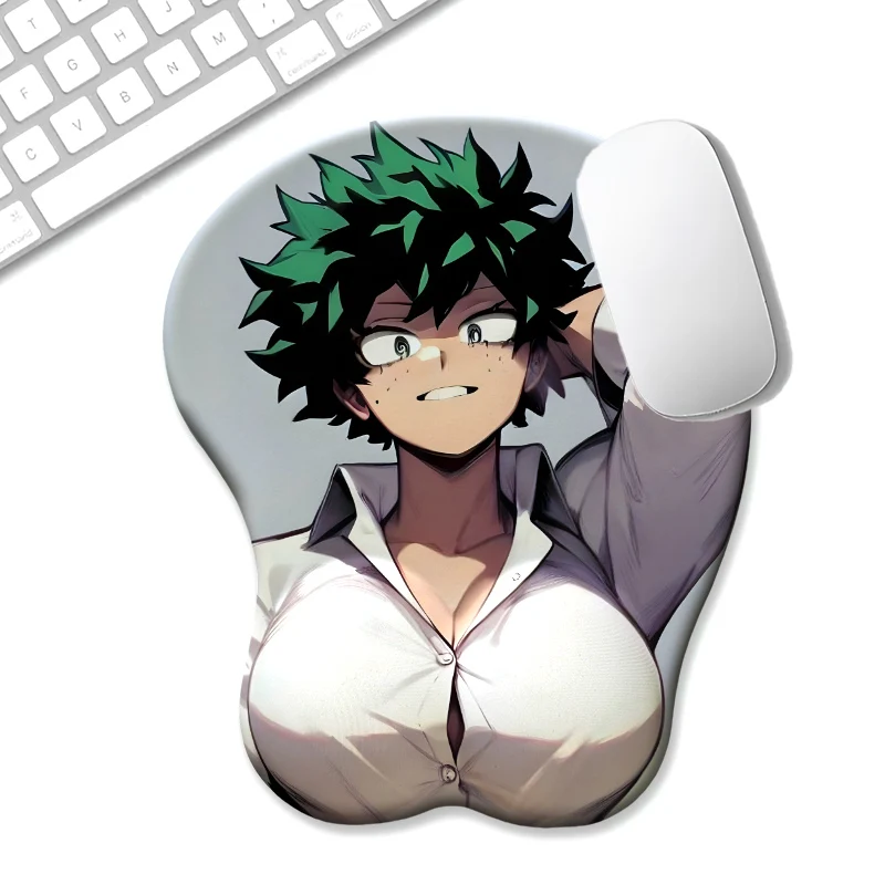 Green haired quirky anime mousepad with 3D Wrist Rest Mouse Pad Desk Pad Use Ergonomic
Green haired quirky anime mousepad with 3D Wrist Rest Mouse Pad Desk Pad Use Ergonomic