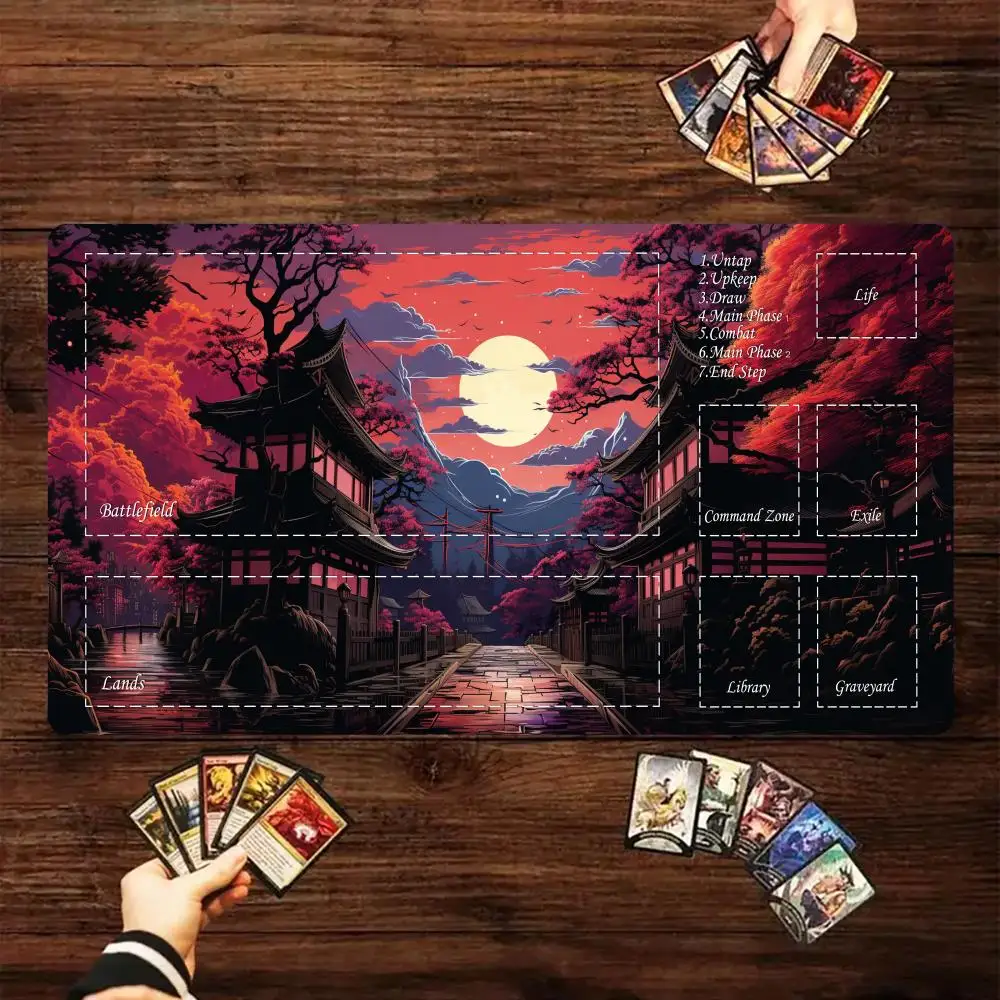 Magic card playmat with zone Ukiyo-e landscape design mtg Playmat Desk Mat gamer expansion gaming mouse pad office desk mat
Magic card playmat with zone Ukiyo-e landscape design mtg Playmat Desk Mat gamer expansion gaming mouse pad office desk mat