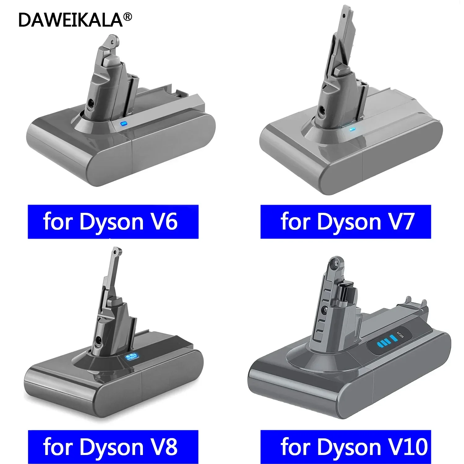 Dyson V6 V7 V8 V10 Battery Series SV12 DC62 SV11 SV10 Handheld Vacuum Cleaner Spare battery Replacement Battery for Dyson
Dyson V6 V7 V8 V10 Battery Series SV12 DC62 SV11 SV10 Handheld Vacuum Cleaner Spare battery Replacement Battery for Dyson