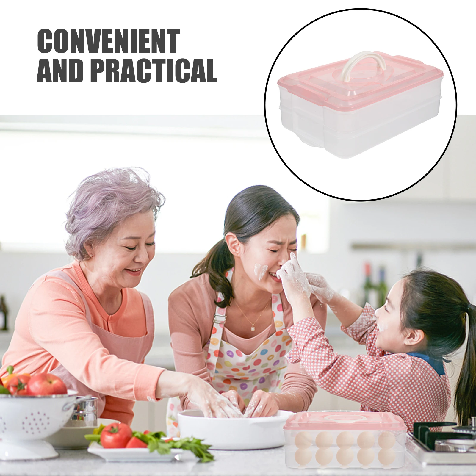 Egg Box Storage Container Tray ganizer Durable PP Material Safe Food Fridge Freezer Kitchen Portable Egg Holder Carrier
Egg Box Storage Container Tray ganizer Durable PP Material Safe Food Fridge Freezer Kitchen Portable Egg Holder Carrier