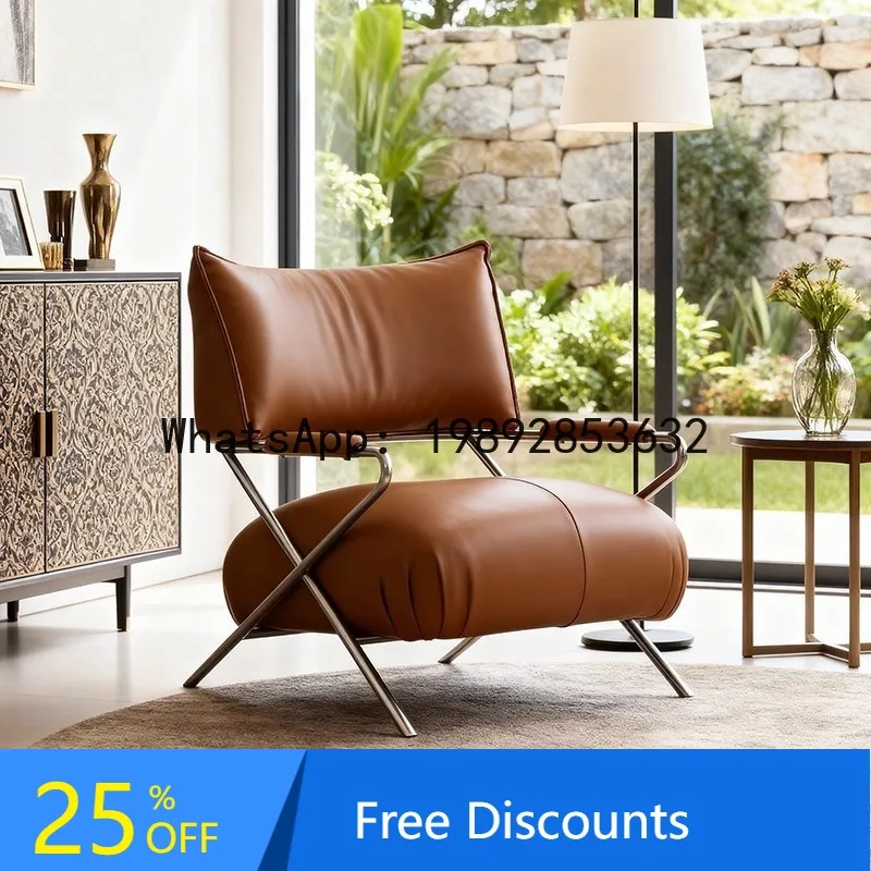 LYY Retro Style Living Room Bedroom Creative Stainless Steel Single Sofa Chair Balcony Study Reading Leisure Armchair with
LYY Retro Style Living Room Bedroom Creative Stainless Steel Single Sofa Chair Balcony Study Reading Leisure Armchair with