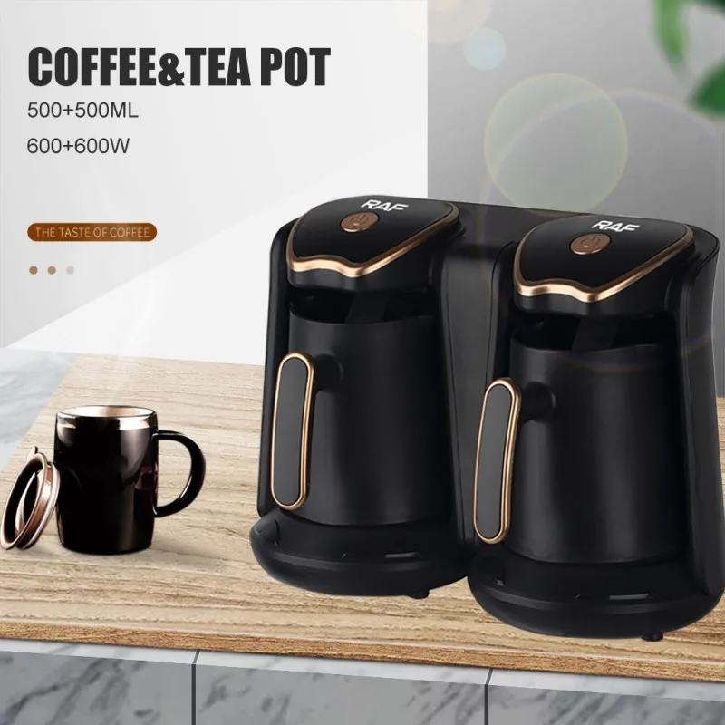 Turkish Coffee Pot,Double Pot Design,500ml*2,600W*2,Electric Drip Coffee Maker Machine,Household Office Milk Coffee Tea Pot
Turkish Coffee Pot,Double Pot Design,500ml*2,600W*2,Electric Drip Coffee Maker Machine,Household Office Milk Coffee Tea Pot