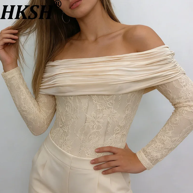 Женский сексуальный комбинезон HKSH с открытыми плечами, плиссированный, с длинными рукавами, кружевной, облегающий, универсальный, элегантный, высококачественный топ, новинка весна-лето HK21128
Женский сексуальный комбинезон HKSH с открытыми плечами, плиссированный, с длинными рукавами, кружевной, облегающий, универсальный, элегантный, высококачественный топ, новинка весна-лето HK21128
