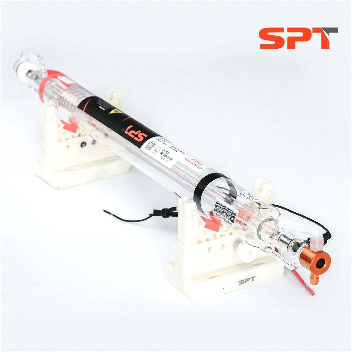 SPT Factory Direct 30W-150W CO2 Laser Tubes 10.6um Wavelength Co2 Laser Tube Applied to Laser Cutting Machine 
SPT Factory Direct 30W-150W CO2 Laser Tubes 10.6um Wavelength Co2 Laser Tube Applied to Laser Cutting Machine