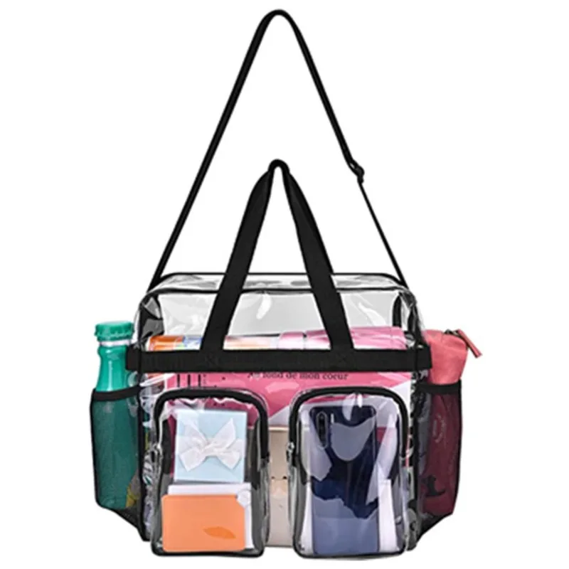 New Multi-pocket Transparent Shoulder Bag, Portable Transparent Tote Bag with Two Front Pockets
New Multi-pocket Transparent Shoulder Bag, Portable Transparent Tote Bag with Two Front Pockets