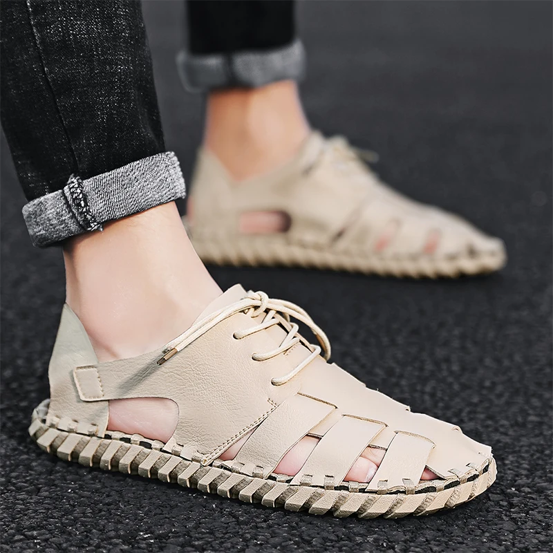 New Style Summer Sandals for Men Fashion Concise Roman Sandals High Quality Comfortable Beach Shoes Men Low Top Casual Shoes
New Style Summer Sandals for Men Fashion Concise Roman Sandals High Quality Comfortable Beach Shoes Men Low Top Casual Shoes