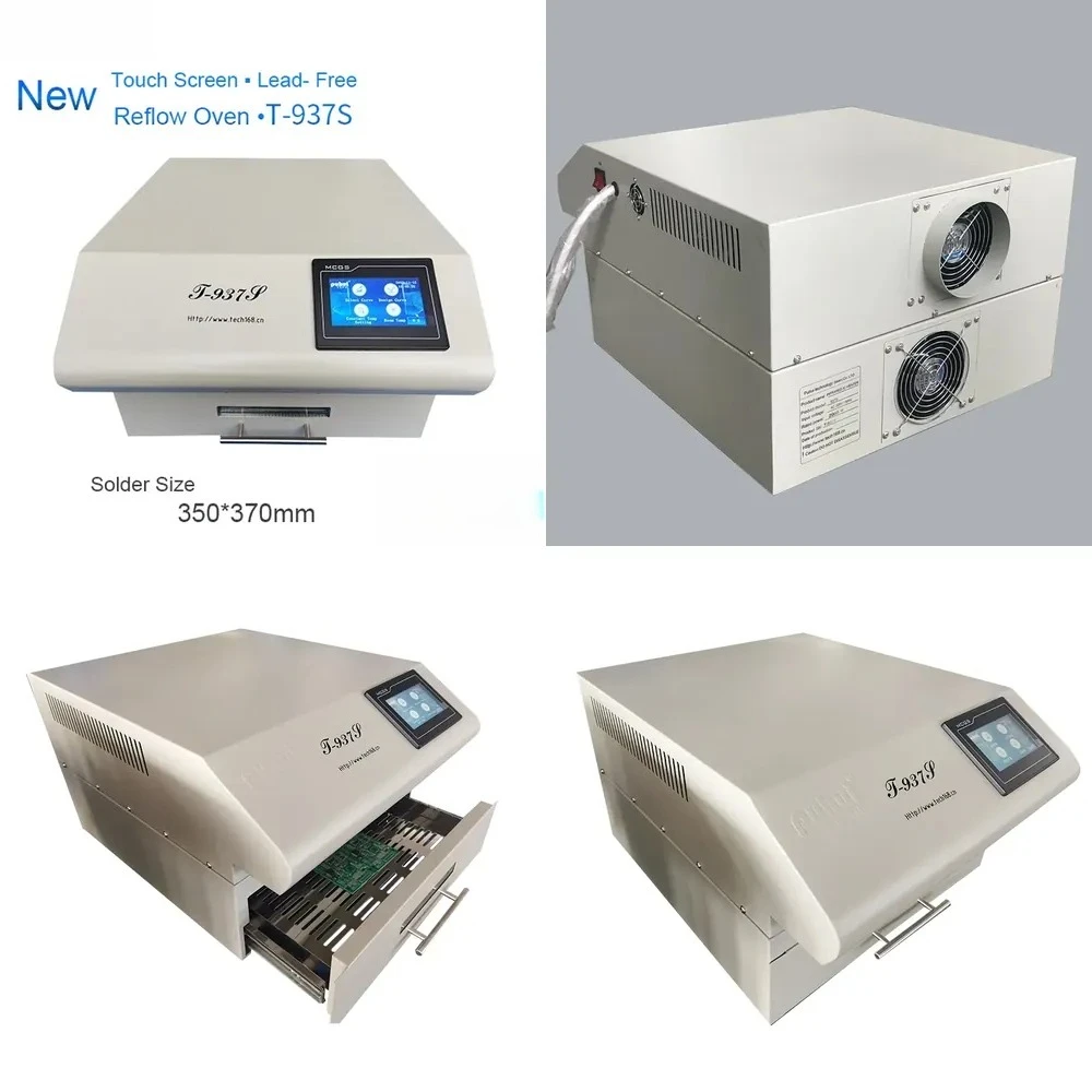 Puhui Lead Free Reflow Oven T-937s with 350*370mm Solder Area
Puhui Lead Free Reflow Oven T-937s with 350*370mm Solder Area