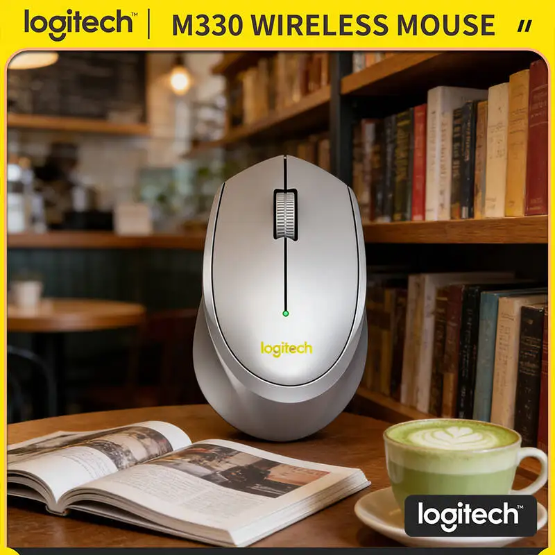 Logitech M330 Silent Plus Mouse Wireless 2.4GHz USB Receiver Ergonomic Grip Quiet Clicks for Desktop Laptop Office
Logitech M330 Silent Plus Mouse Wireless 2.4GHz USB Receiver Ergonomic Grip Quiet Clicks for Desktop Laptop Office