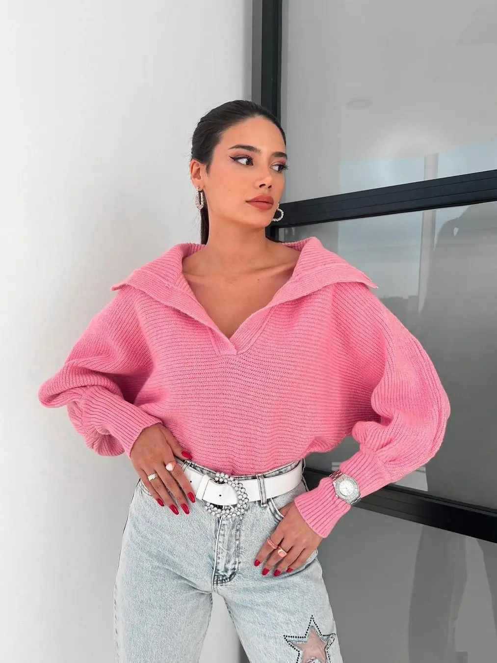 2026 Autumn and Winter Lazy Loose Lantern Sleeves Open Neck Pullover Women's Short Sweater
2026 Autumn and Winter Lazy Loose Lantern Sleeves Open Neck Pullover Women's Short Sweater