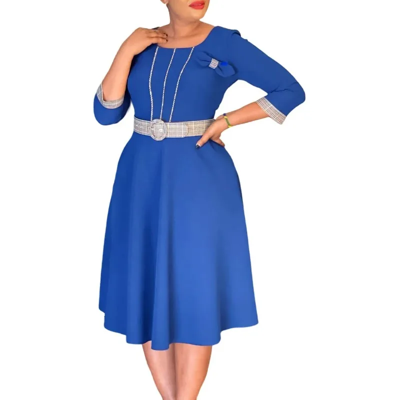 Dashiki African Dresses for Women Autumn Elegant African 3/4 Sleeve O-neck Polyester Midi Dress Outfits Africa Clothing 2026
Dashiki African Dresses for Women Autumn Elegant African 3/4 Sleeve O-neck Polyester Midi Dress Outfits Africa Clothing 2026