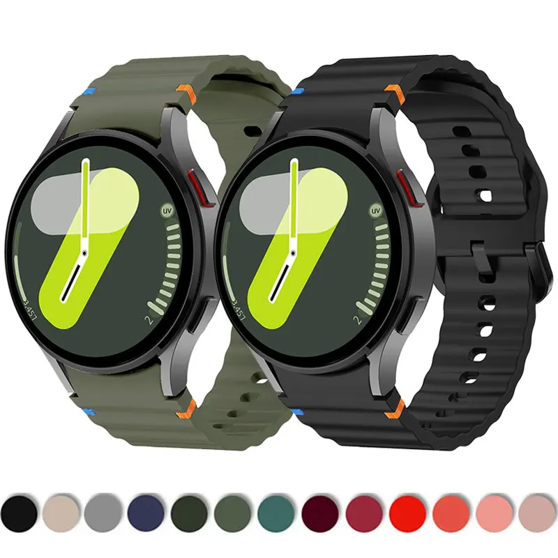 Silicone Strap for Samsung Galaxy Watch 7 6 4 5 pro FE 44mm 40mm 45mm Bracelet for Galaxy Watch 4 6 Classic 43mm 47mm WatchBand
Silicone Strap for Samsung Galaxy Watch 7 6 4 5 pro FE 44mm 40mm 45mm Bracelet for Galaxy Watch 4 6 Classic 43mm 47mm WatchBand