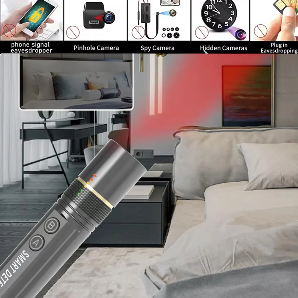 spy gagdet Device Scanner RF Wireless Hidden Camera Signal Detector IR Finder GSM GPS Track Locator Radar Bluetooth Detector
spy gagdet Device Scanner RF Wireless Hidden Camera Signal Detector IR Finder GSM GPS Track Locator Radar Bluetooth Detector