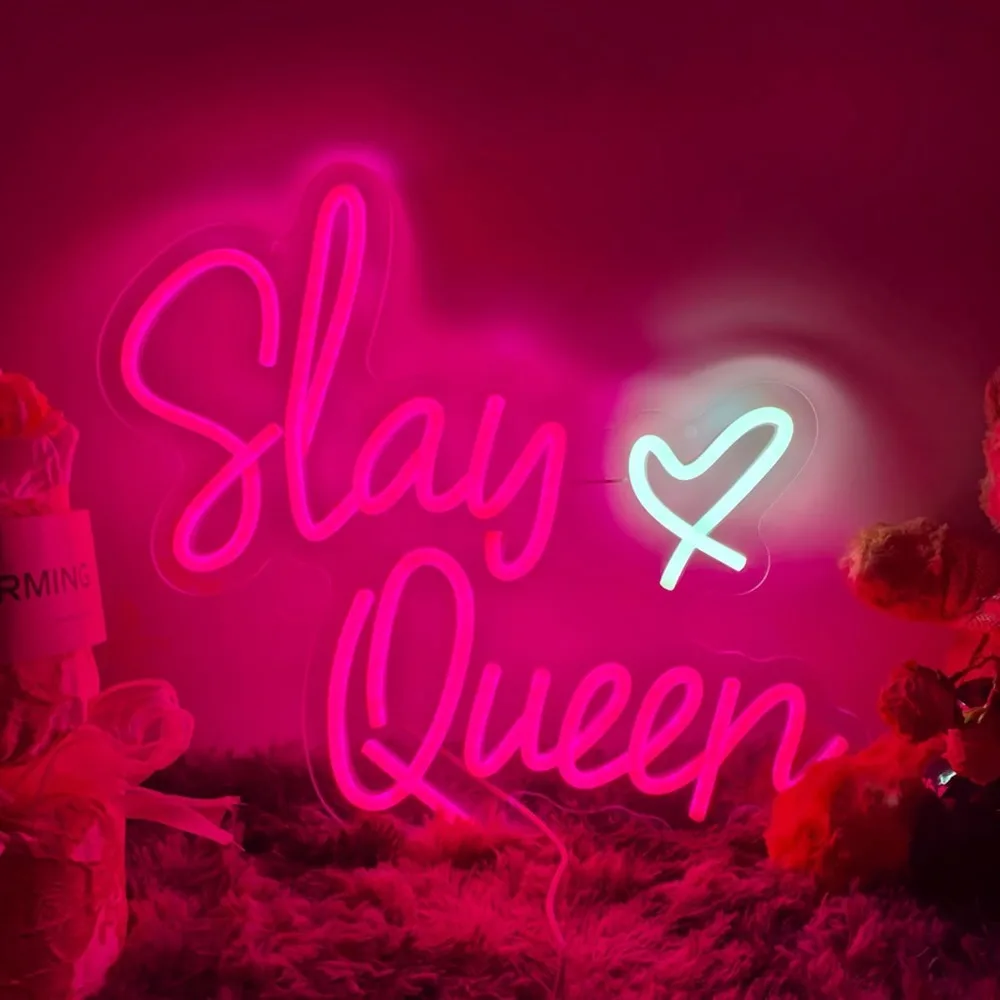 Slay Queen Neon Sign Pink Led Neon Signs Girls Bedroom Neon Lights For Wall Decor Bar Party Y2k Club Decoration Teen Gifts
Slay Queen Neon Sign Pink Led Neon Signs Girls Bedroom Neon Lights For Wall Decor Bar Party Y2k Club Decoration Teen Gifts
