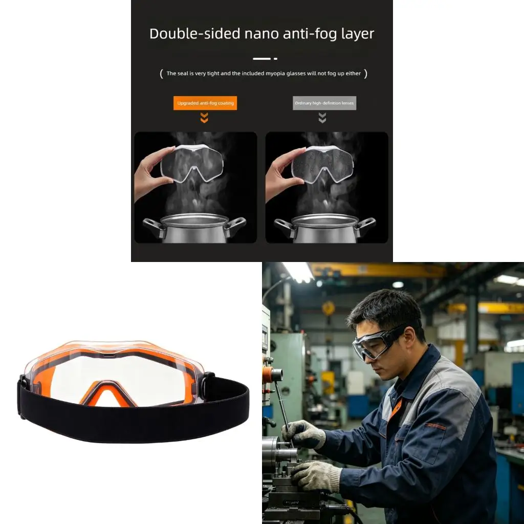 Multipurpose Protective Goggles With Oversized Frame To Accommodate Glasses And Construction For Outdoor Activity
Multipurpose Protective Goggles With Oversized Frame To Accommodate Glasses And Construction For Outdoor Activity