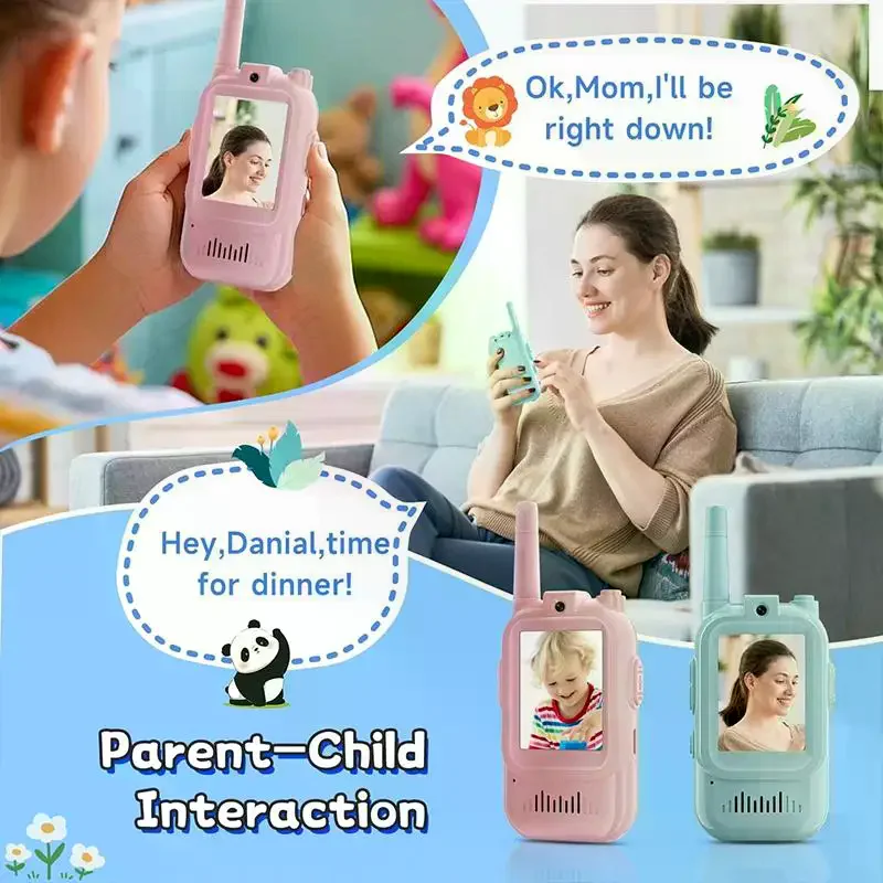 Video Walkie Talkies For Kids 2 Pack Rechargeable Intercom Walkie-talkie 2 Screen One-Click Call Child Video Intercom
Video Walkie Talkies For Kids 2 Pack Rechargeable Intercom Walkie-talkie 2 Screen One-Click Call Child Video Intercom