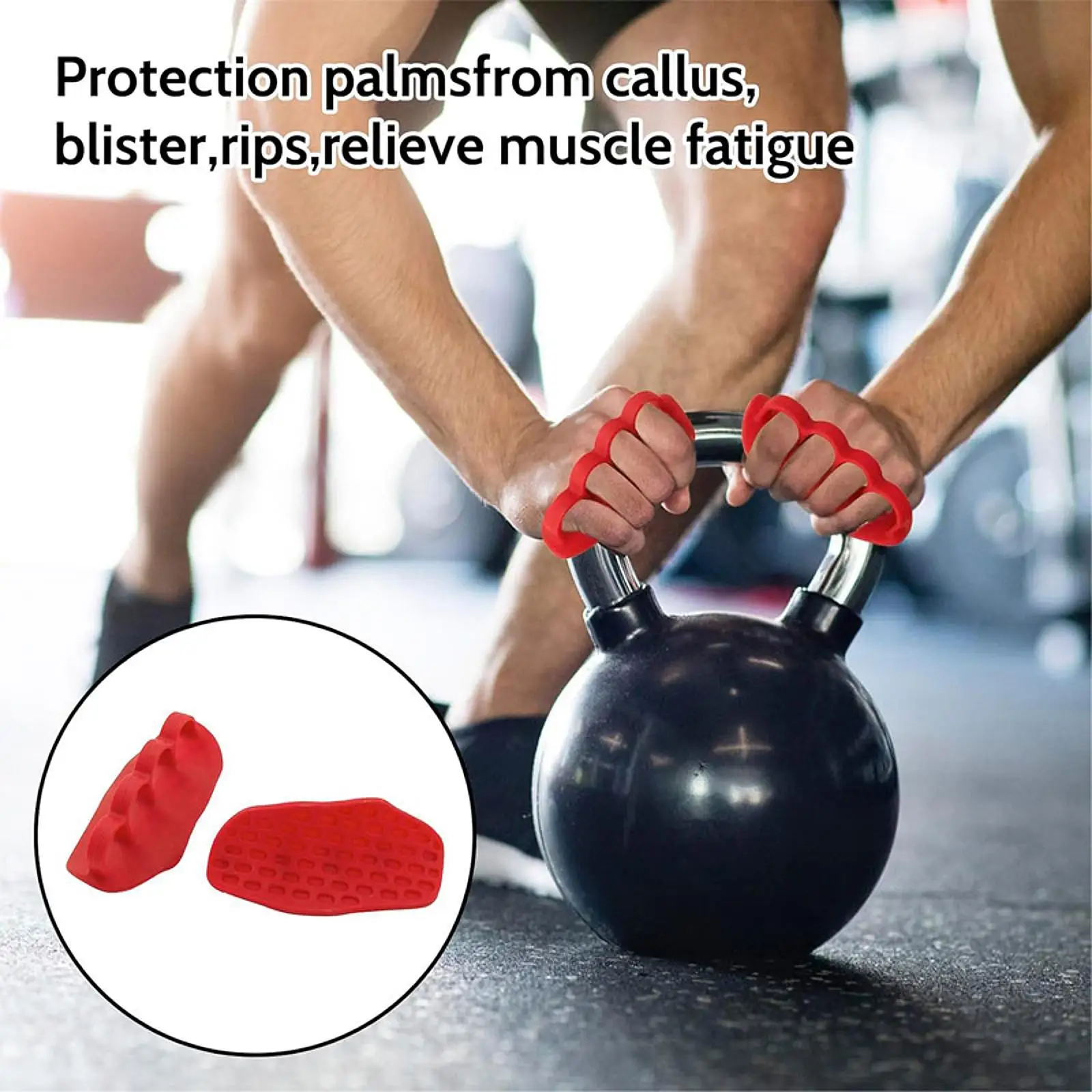 2 Pieces Ergonomic Gym Grips Workout Grips Parts Nonslip Silicone Bar Pad Cover Gloves Hand Palm Protection for Fitness Women
2 Pieces Ergonomic Gym Grips Workout Grips Parts Nonslip Silicone Bar Pad Cover Gloves Hand Palm Protection for Fitness Women