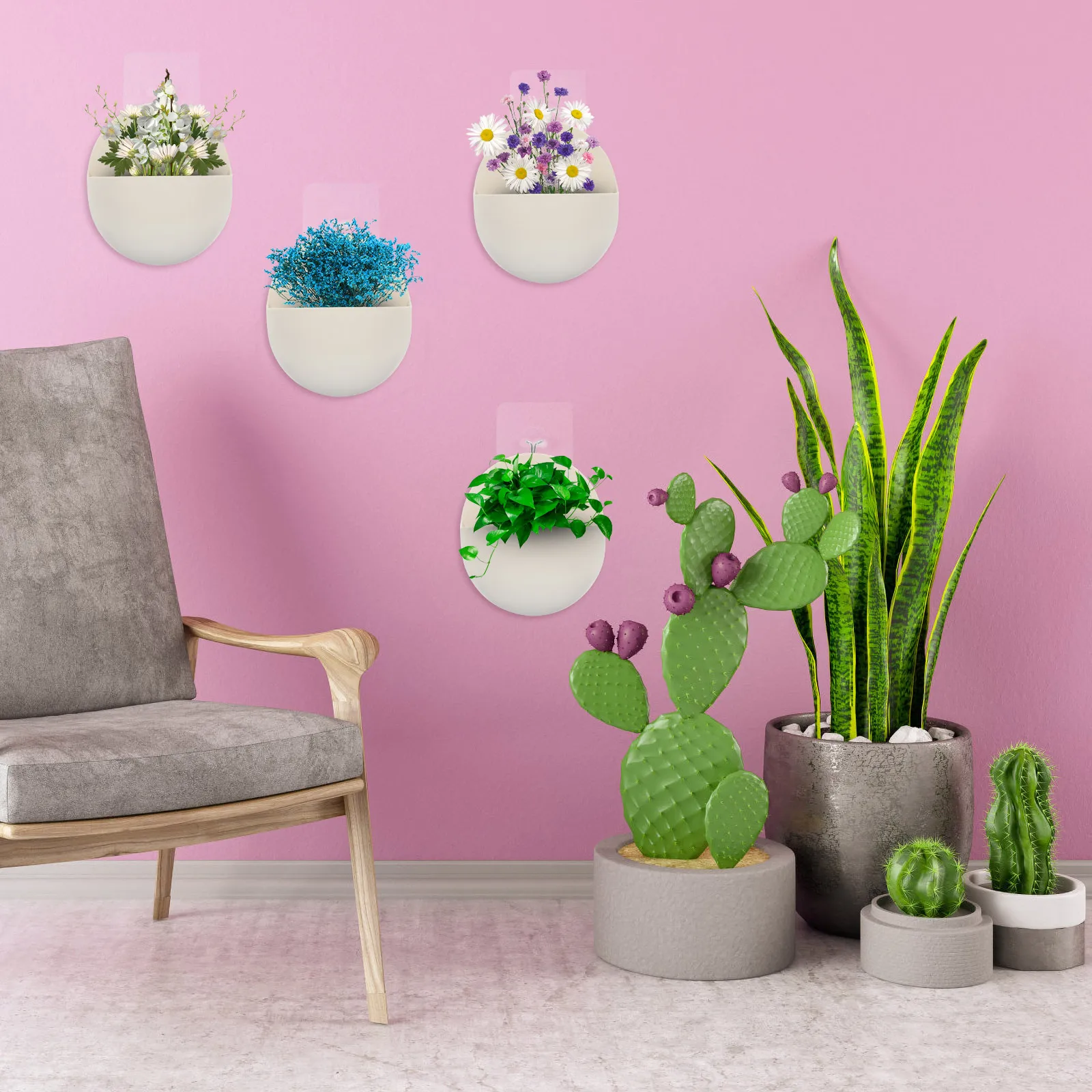 4 Pcs Wall Hanging Flower Pot Plastic Basket Indoor Plant Pots Mounted Planter balcony flowerpot gardening pot planting
4 Pcs Wall Hanging Flower Pot Plastic Basket Indoor Plant Pots Mounted Planter balcony flowerpot gardening pot planting