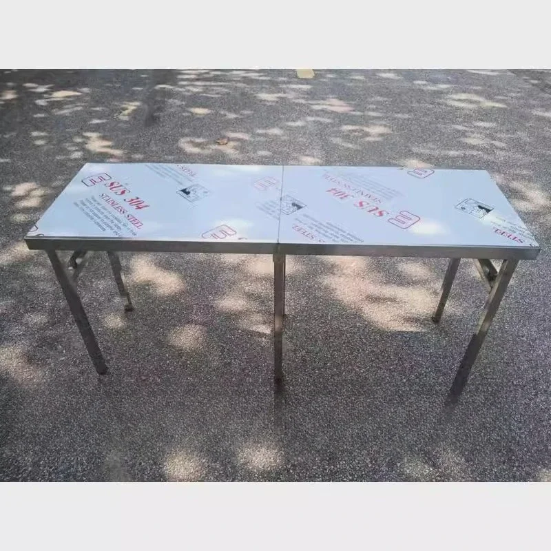 Настольный складной стол из нержавеющей стали, портативный автомобильный уличный дисплей, стол для коммерческой работы
Настольный складной стол из нержавеющей стали, портативный автомобильный уличный дисплей, стол для коммерческой работы
