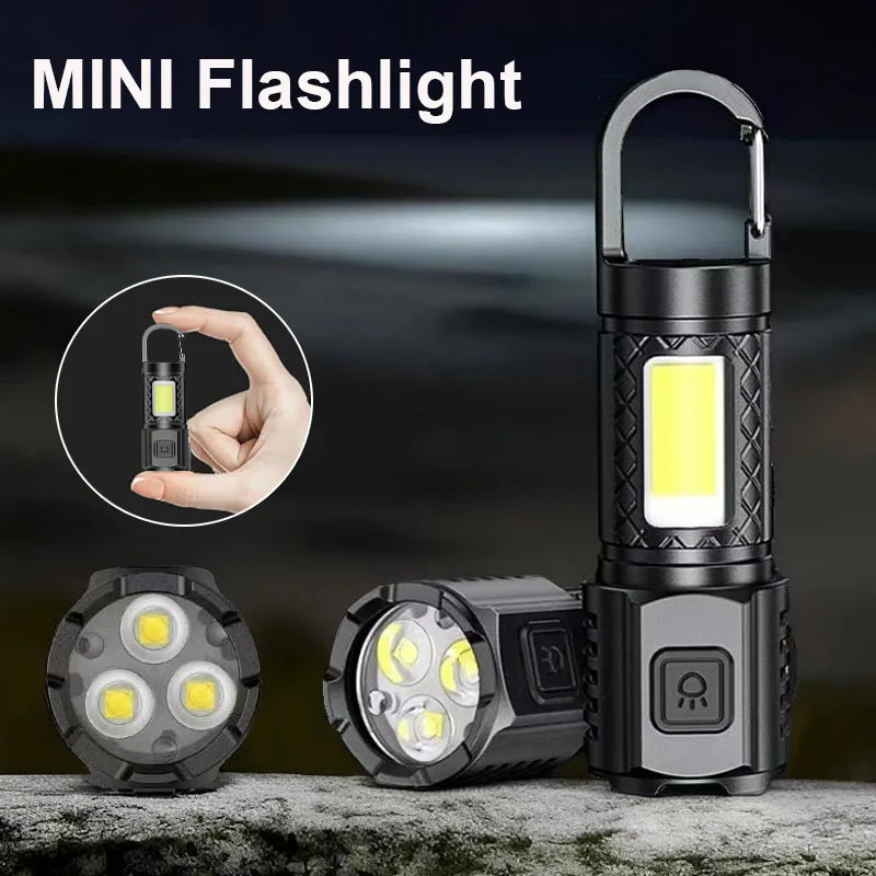 Mini COB LED Keychain Flashlight USB Rechargeable Hanging Torch Light Waterproof Keyring Camping Walking Pocket Lamp
Mini COB LED Keychain Flashlight USB Rechargeable Hanging Torch Light Waterproof Keyring Camping Walking Pocket Lamp