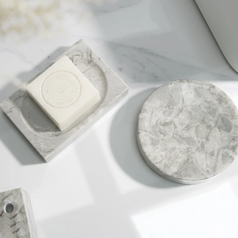 Light Luxury Natural Marble Circular Soap Box Without Punching Rectangular Soap Dish Bathroom Single Accessory
Light Luxury Natural Marble Circular Soap Box Without Punching Rectangular Soap Dish Bathroom Single Accessory