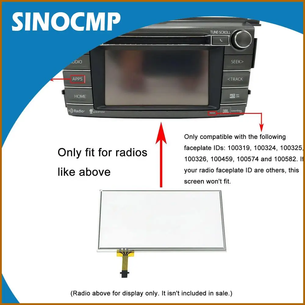 6.1-Inch Touch Screen Digitizer For Toyota RAV4 2014-2018 With Bottom Left Ribbon Cable Replacing C060VTN01 Perfect Fit
6.1-Inch Touch Screen Digitizer For Toyota RAV4 2014-2018 With Bottom Left Ribbon Cable Replacing C060VTN01 Perfect Fit