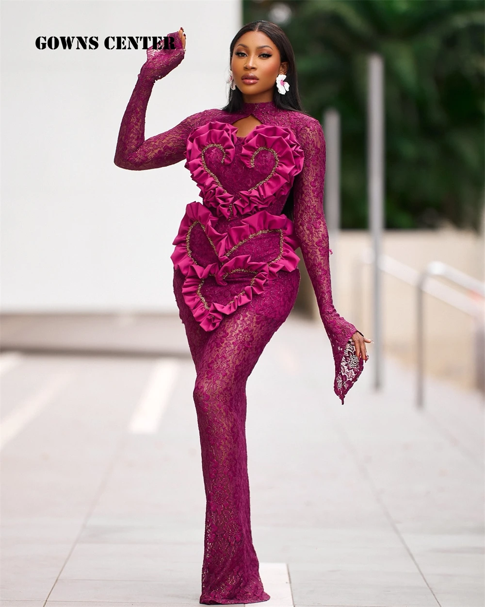 Enchanting Fucsia Pink Lace Aso Ebi Evening Dresses Long Sleeves African Party Dress Women 2024 Mermaid Formal Gowns Customized
Enchanting Fucsia Pink Lace Aso Ebi Evening Dresses Long Sleeves African Party Dress Women 2024 Mermaid Formal Gowns Customized
