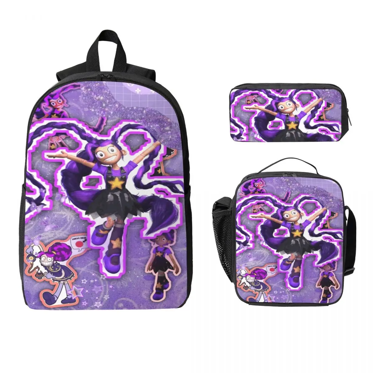 3Pcs Lily Lovebraids Backpack Set for Children Pen Bags Bookbag Sets with Lunch Box For School Students Daypack
3Pcs Lily Lovebraids Backpack Set for Children Pen Bags Bookbag Sets with Lunch Box For School Students Daypack