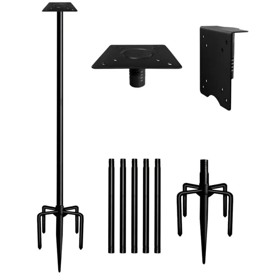 90Inch Heavy Duty Bird House Pole Mount Kit with Frosted Bird Feeder Pole Kit with 5 Prongs Base and 2 Plates for Outdoor Yard
90Inch Heavy Duty Bird House Pole Mount Kit with Frosted Bird Feeder Pole Kit with 5 Prongs Base and 2 Plates for Outdoor Yard