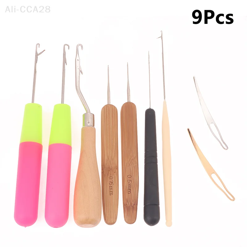 9 Pcs Bent Latch Hook Set Crochet Needle Dreadlocks Tool Knitting Crochet Hooks Hair Extensions Tool For Braiding
9 Pcs Bent Latch Hook Set Crochet Needle Dreadlocks Tool Knitting Crochet Hooks Hair Extensions Tool For Braiding