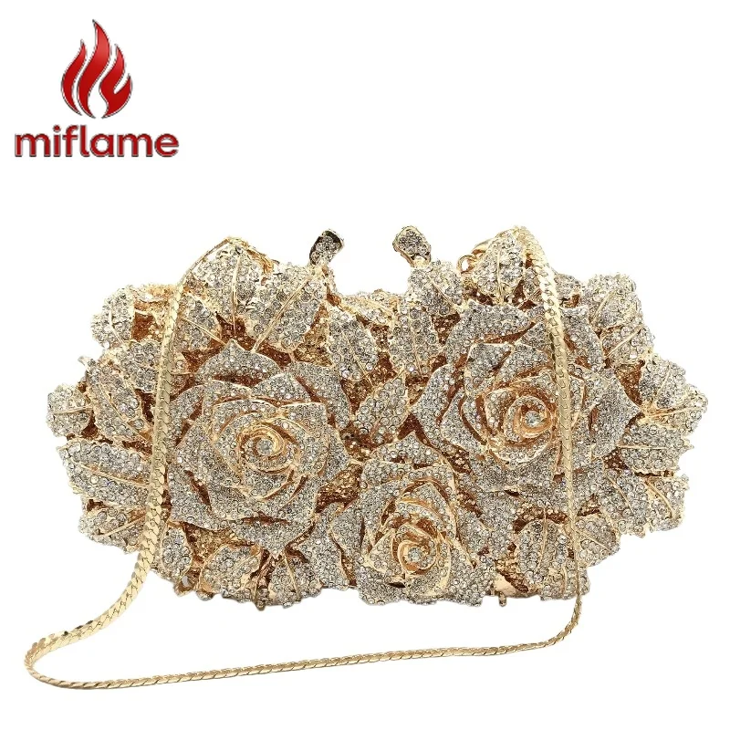 Rhinestone Clutch Cut Out Rose Crystal Embellished Evening Party Wedding Shiny Handbag Purse
Rhinestone Clutch Cut Out Rose Crystal Embellished Evening Party Wedding Shiny Handbag Purse