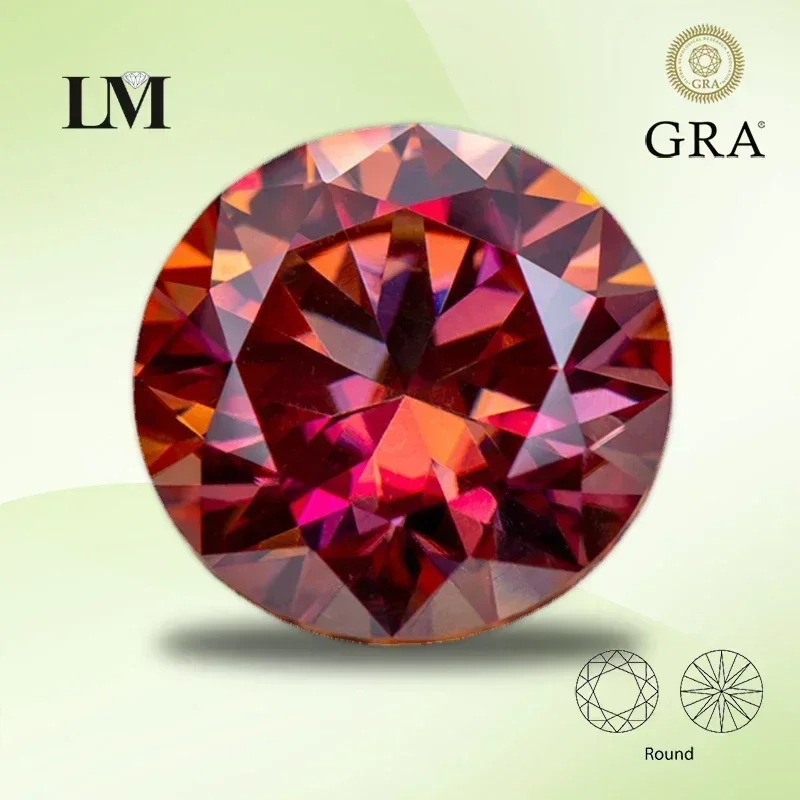 Moissanite Stone Watermelon Red Colour Round Cut VVS1 for Artificial GemstoneBeads Jewelry Making Materials
Moissanite Stone Watermelon Red Colour Round Cut VVS1 for Artificial GemstoneBeads Jewelry Making Materials