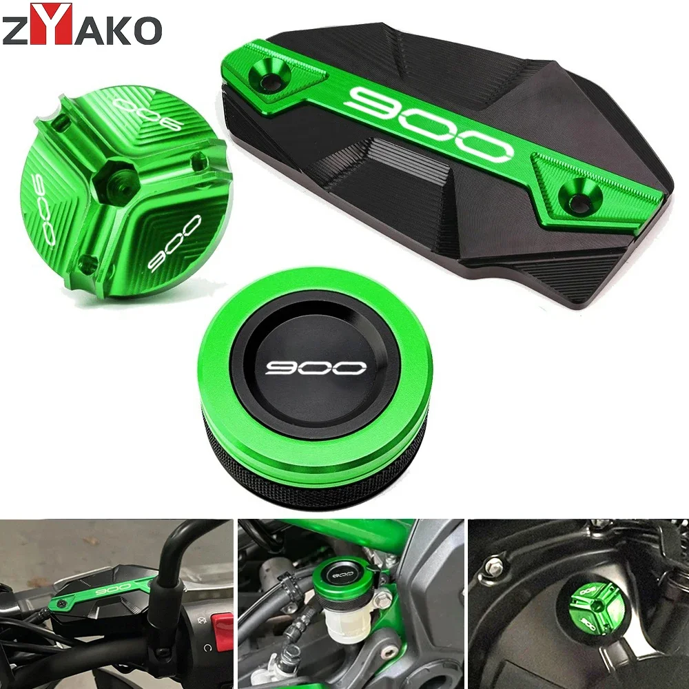 For Kawasaki Z900 Z 900 2017-2022 2023 2024 Motorcycle CNC Rear Front Brake Fluid Reservoir Cap Oil Filler Cap Plug Cover
For Kawasaki Z900 Z 900 2017-2022 2023 2024 Motorcycle CNC Rear Front Brake Fluid Reservoir Cap Oil Filler Cap Plug Cover