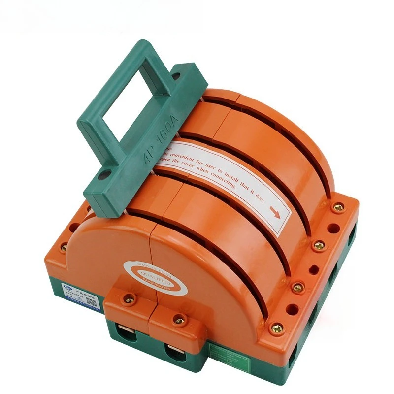 4P 160A double throw two-way inverted knife switch, dual power conversion switching isolation three-phase four-wire