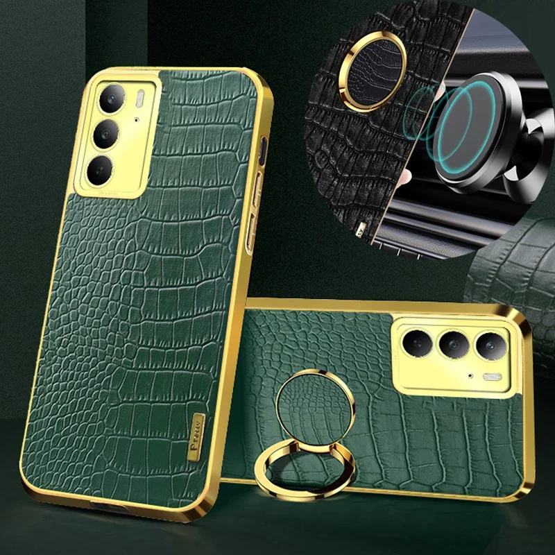Crocodile Pattern PU Leather Phone Case for Realme C75 C35 C67 C33 C55 C53 C51 C65 4G 5G Soft Cover Cases Ring Magnetic Holder
Crocodile Pattern PU Leather Phone Case for Realme C75 C35 C67 C33 C55 C53 C51 C65 4G 5G Soft Cover Cases Ring Magnetic Holder