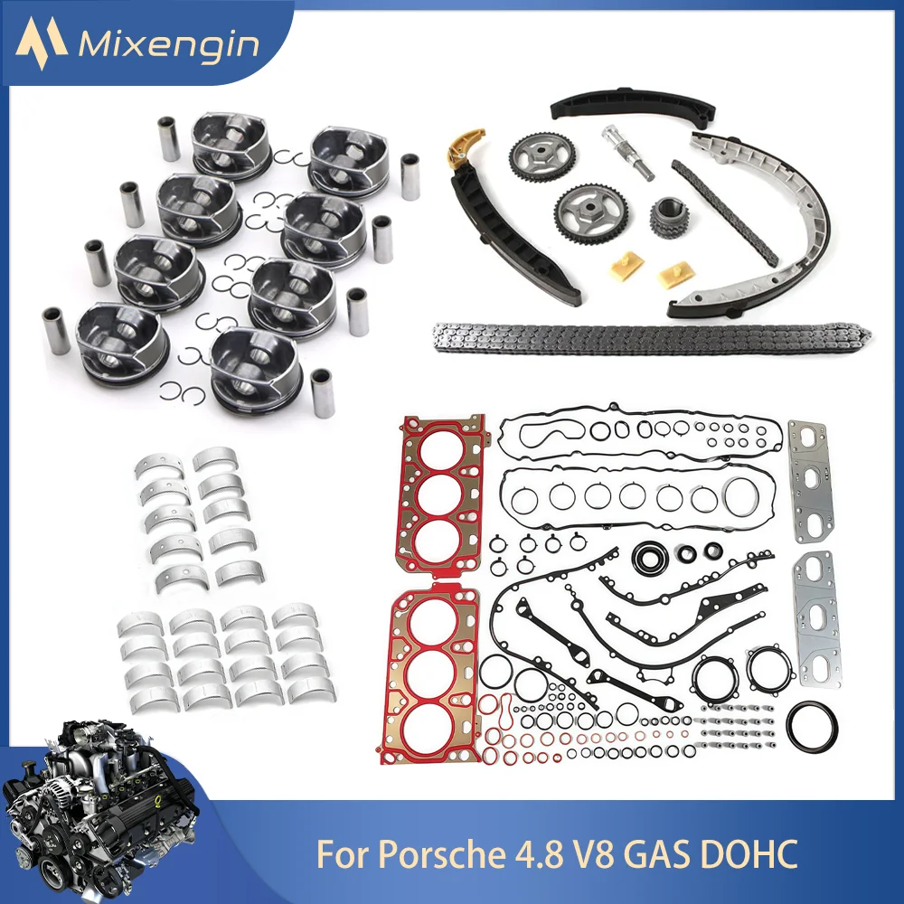 Комплект деталей двигателя, комплект прокладок поршневого подшипника, подходит для M48 4,8 V8 GAS для Porsche Cayenne 92A 9PA Panamera 970 GTS Turbo S 4,8 
Комплект деталей двигателя, комплект прокладок поршневого подшипника, подходит для M48 4,8 V8 GAS для Porsche Cayenne 92A 9PA Panamera 970 GTS Turbo S 4,8