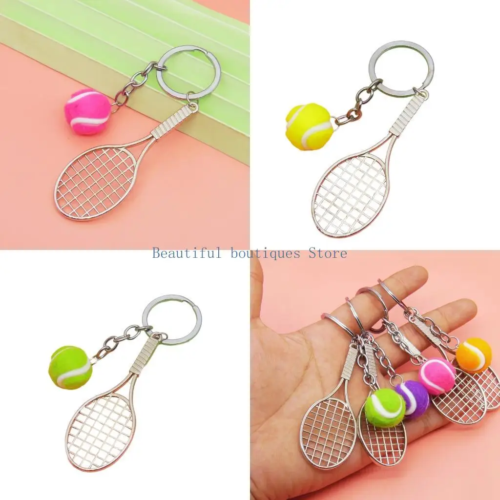 U4LF Sporty Key Holder Realistic Racket Design Sport Equipment Keyring Gift For Sports Lovers Tennis Fan Accessory
U4LF Sporty Key Holder Realistic Racket Design Sport Equipment Keyring Gift For Sports Lovers Tennis Fan Accessory