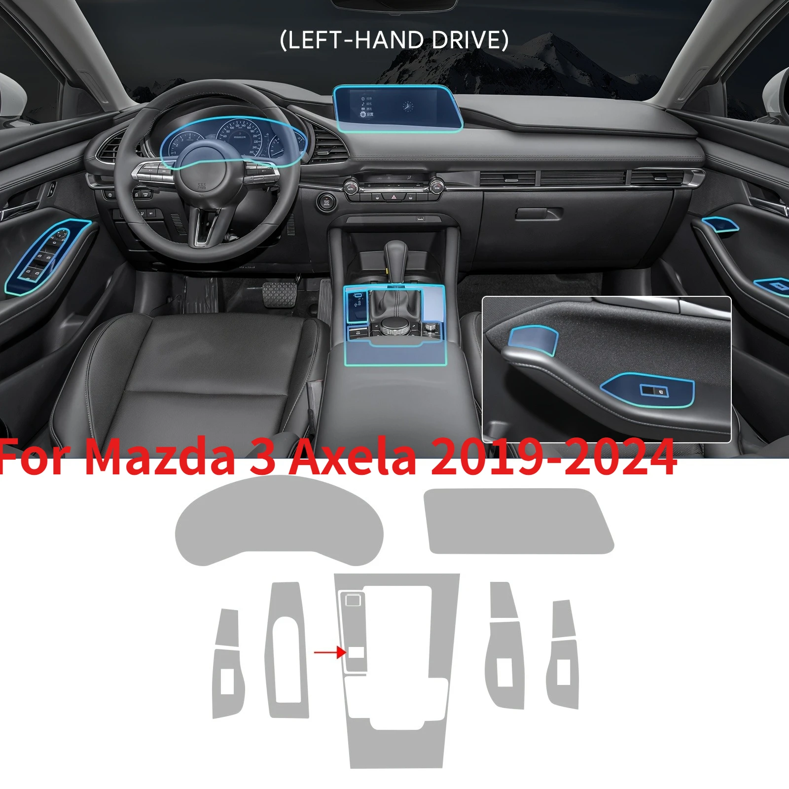 For Mazda 3 Axela 2019-2024 Set Pre-cut Invisible Interior Film TPU Car Film Interior Scratch Film Interior Dedicated Retrofit
For Mazda 3 Axela 2019-2024 Set Pre-cut Invisible Interior Film TPU Car Film Interior Scratch Film Interior Dedicated Retrofit