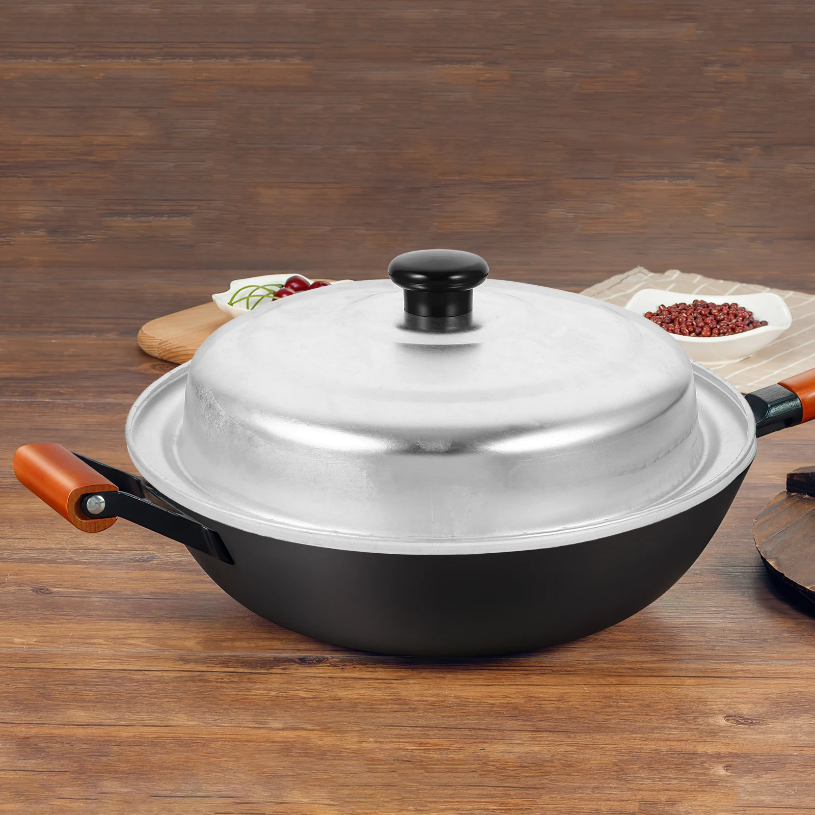 Aluminum Pot Lid Round Dome Universal Replacement For Frying Pan Skillet Wok Cookware Anti-Scald Handle Storage Friendly
Aluminum Pot Lid Round Dome Universal Replacement For Frying Pan Skillet Wok Cookware Anti-Scald Handle Storage Friendly
