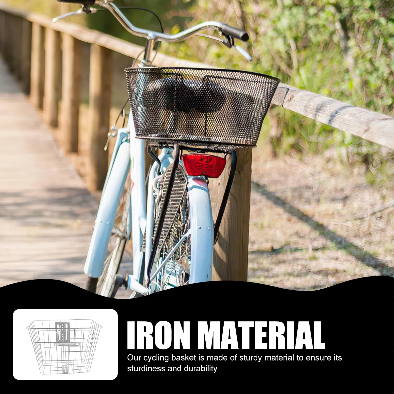 FOYTOKI Car Basket Rack Multi Function Metal Storage for Bike Grocery Shopping Commuting Vegetables Transport
FOYTOKI Car Basket Rack Multi Function Metal Storage for Bike Grocery Shopping Commuting Vegetables Transport