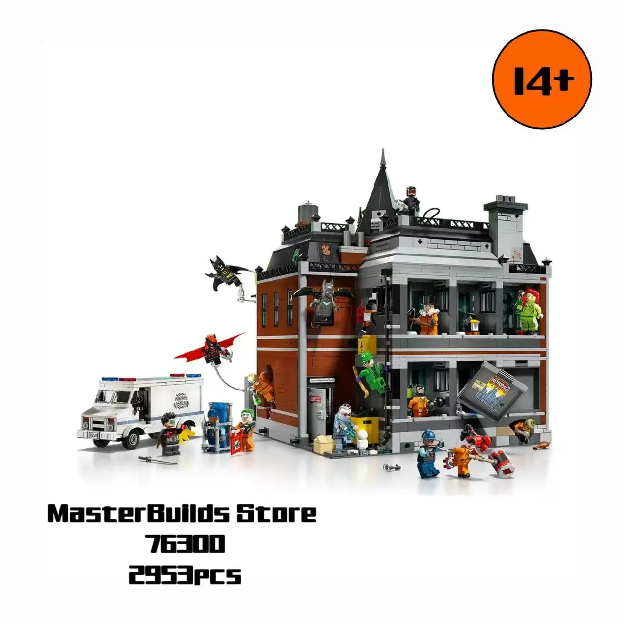 Набор New Heroes Series 76300 Arkham Asylum, Хэллоуин, Рождественский подарок, подарок на день рождения
Набор New Heroes Series 76300 Arkham Asylum, Хэллоуин, Рождественский подарок, подарок на день рождения