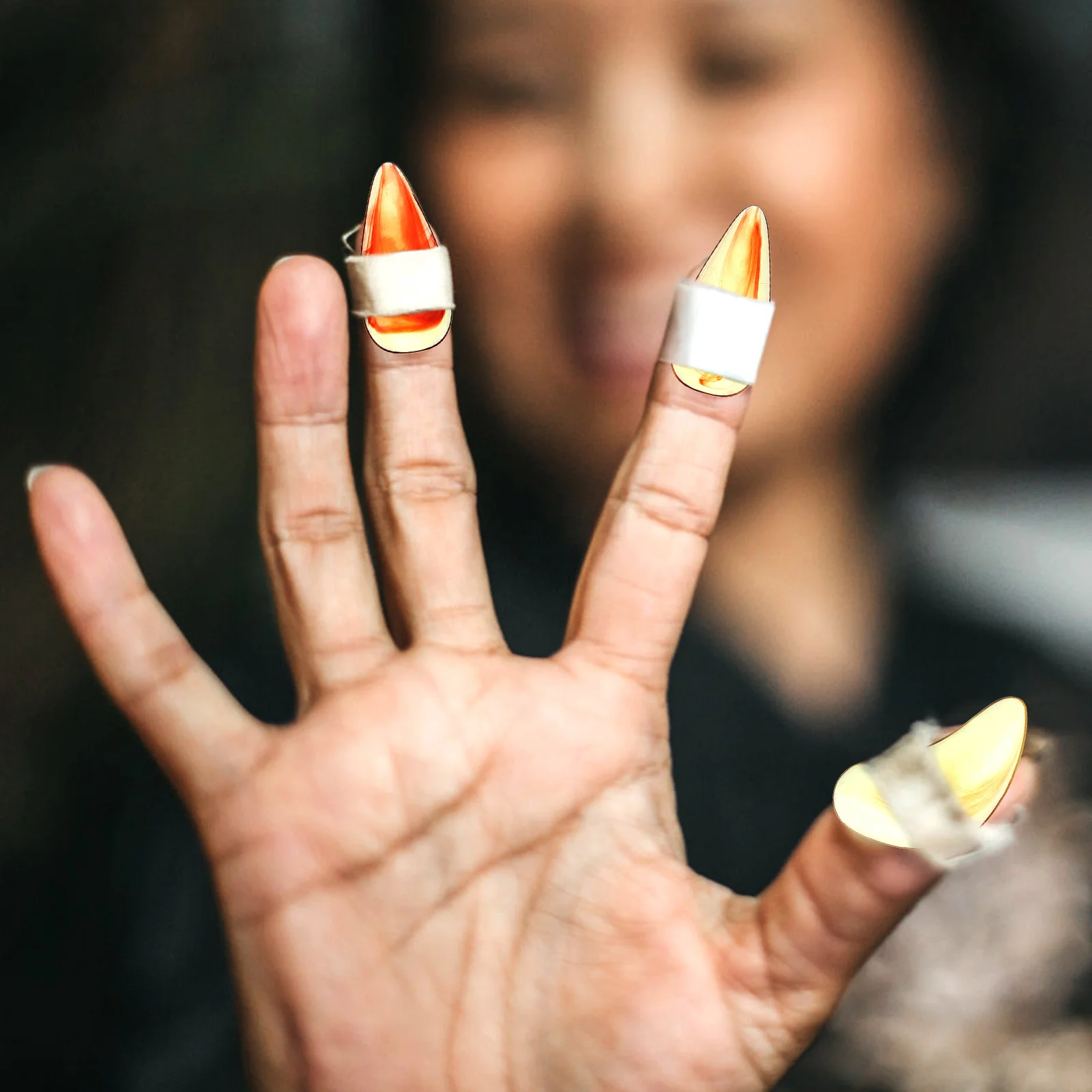 8pcs Guzheng Finger Picks Nail Covers For String Instruments Thumb Protectors Fake Nails Beginners Chinese Zither Accessories
8pcs Guzheng Finger Picks Nail Covers For String Instruments Thumb Protectors Fake Nails Beginners Chinese Zither Accessories