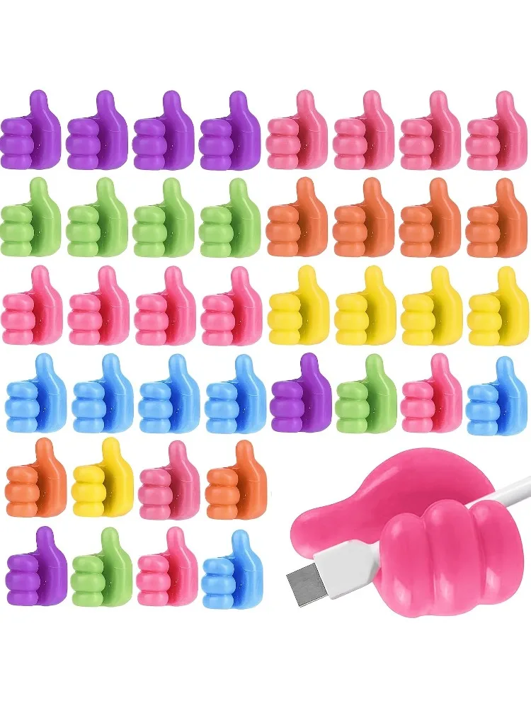 10 Pcs Reusable Adhesive Thumb Hooks, Colorful No-Drill Cable Organizers, Detachable Wall Desktop Car Wire Holders for Home Office
10 Pcs Reusable Adhesive Thumb Hooks, Colorful No-Drill Cable Organizers, Detachable Wall Desktop Car Wire Holders for Home Office