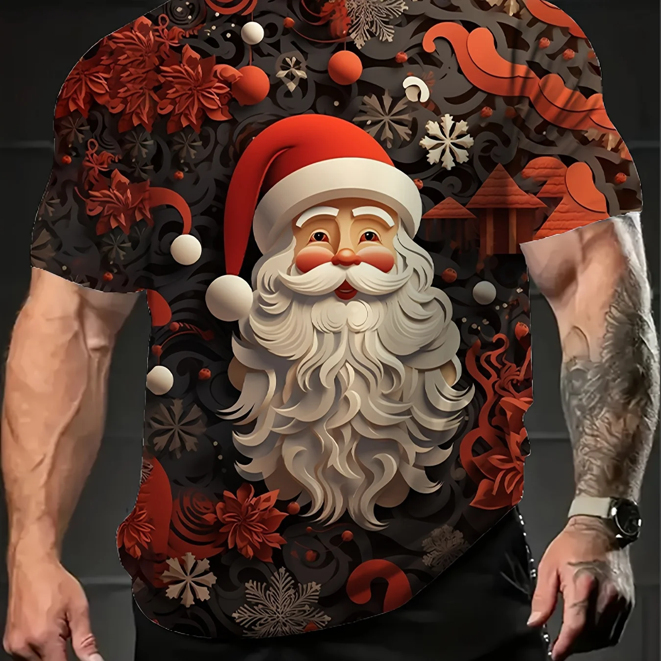Christmas 3D Santa Claus Print T Shirt For Men Casual Short Sleeve Tees Fashion Crew Neck Tops New Year Gift Oversized Clothing
Christmas 3D Santa Claus Print T Shirt For Men Casual Short Sleeve Tees Fashion Crew Neck Tops New Year Gift Oversized Clothing