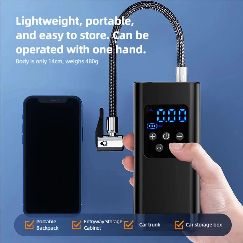 Car Air Pump Wireless Digital Display Intelligent Tire Air Pump Tire Pressure Detection Air Pump Portable
Car Air Pump Wireless Digital Display Intelligent Tire Air Pump Tire Pressure Detection Air Pump Portable