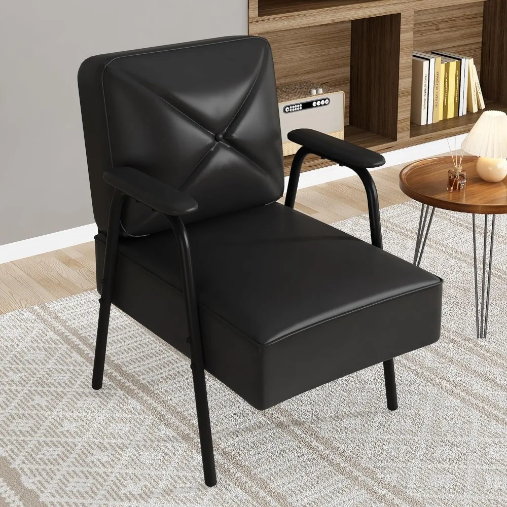 Modern Accent Chair Set of 2, Lounge Chair with Armrest and Metal Frame, for Living Room, Waiting Room, Office, Reading Room
Modern Accent Chair Set of 2, Lounge Chair with Armrest and Metal Frame, for Living Room, Waiting Room, Office, Reading Room