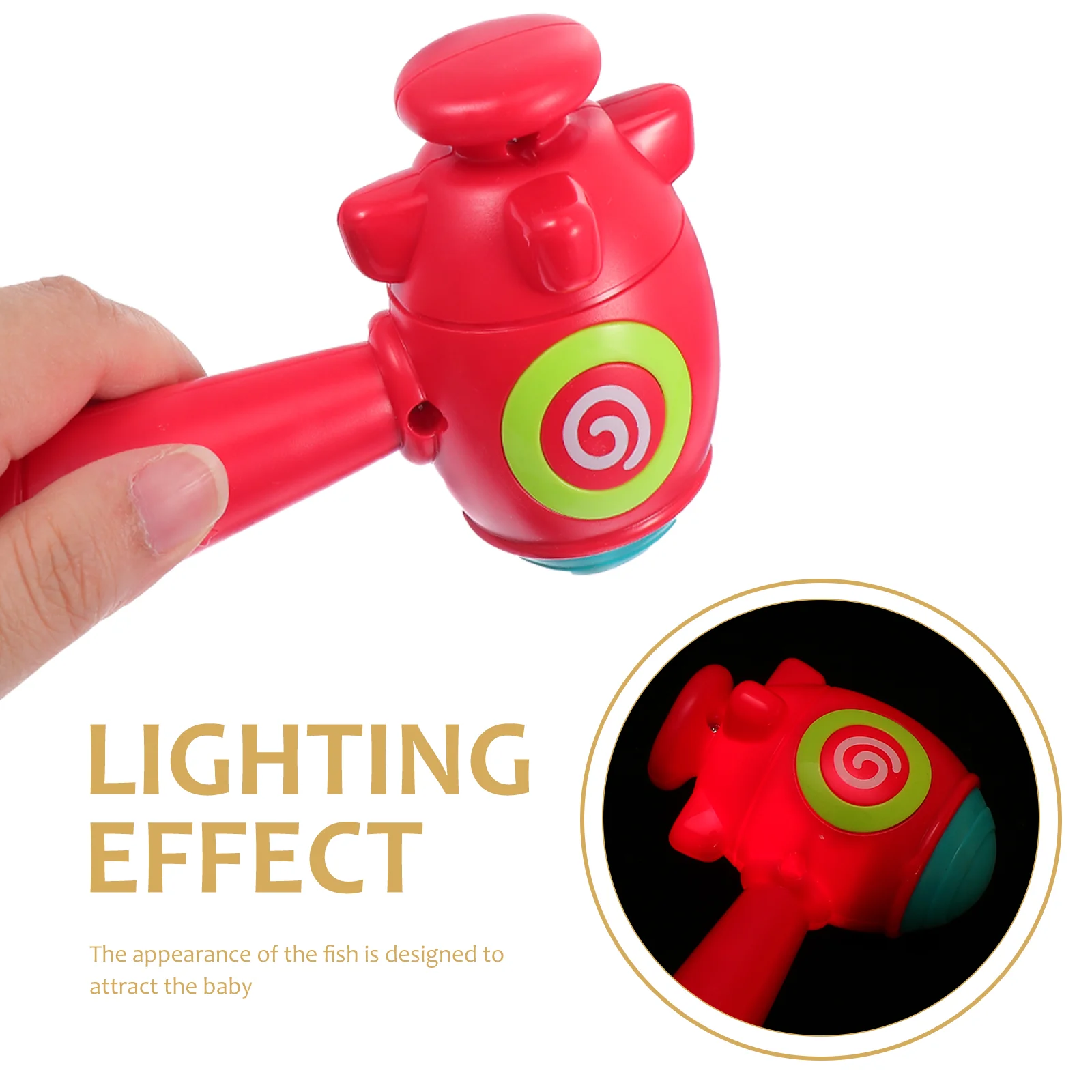 Giant ABS Squeaky Hammer Ergonomic Baby Grasp Teaching Tool Kids Hand Glowing Musical Instruments Learning Plaything
Giant ABS Squeaky Hammer Ergonomic Baby Grasp Teaching Tool Kids Hand Glowing Musical Instruments Learning Plaything