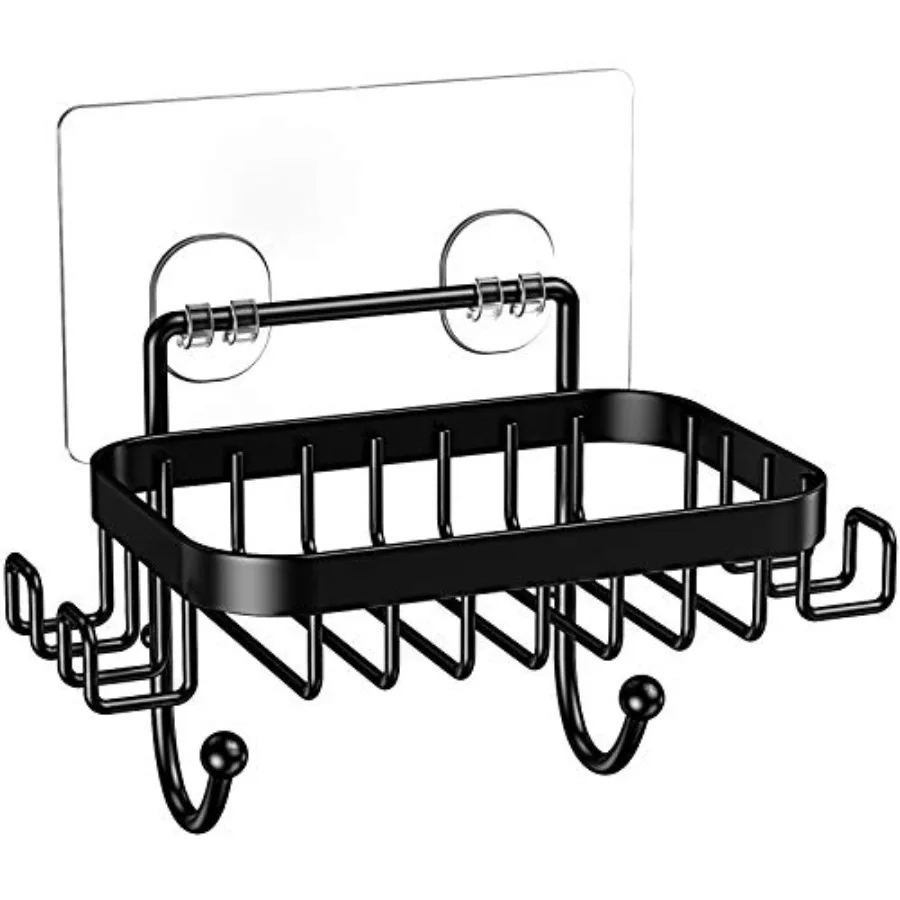 Soap Dish Holder SUS304 Stainless Steel with 6 Hooks Loofah Bath Sponge Towel Razor Holder for Bathroom Shower Kitchen Adhesive
Soap Dish Holder SUS304 Stainless Steel with 6 Hooks Loofah Bath Sponge Towel Razor Holder for Bathroom Shower Kitchen Adhesive