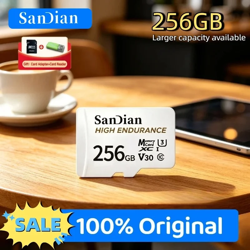High Endurance Original 128GB 256GB V30 C10 Micro TF SD Card For Dash Camera Car CCTV Home Security Full HD Low Power
High Endurance Original 128GB 256GB V30 C10 Micro TF SD Card For Dash Camera Car CCTV Home Security Full HD Low Power